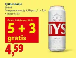 Lidl Tyskie Gronie oferta