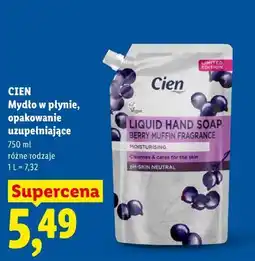 Lidl CIEN Mydło w płynie, opakowanie uzupełniające oferta