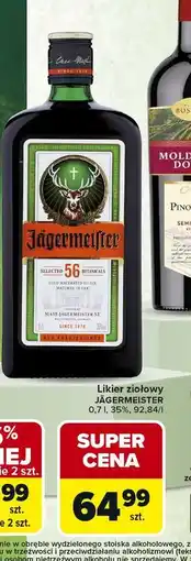 Carrefour Likier Jagermeister oferta