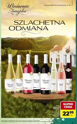 Carrefour Wino lekka czerwona porzeczka Winiarnia Zamojska oferta