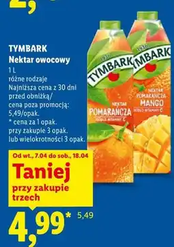 Lidl TYMBARK Nektar owocowy oferta