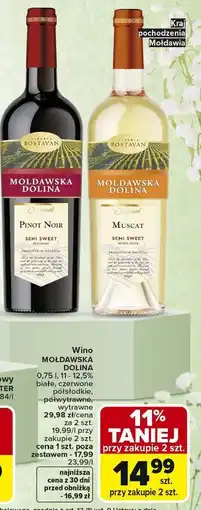 Carrefour Wino Mołdawska Dolina Muscat oferta