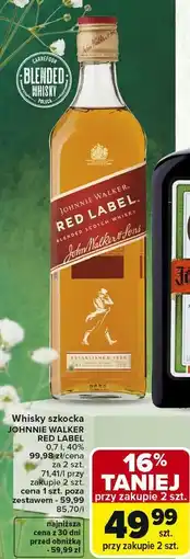 Carrefour Whisky Johnnie Walker Red Label oferta