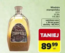 Carrefour Wódka Miodula Staropolska oferta