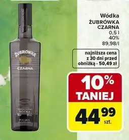 Carrefour Wódka Żubrówka Czarna oferta