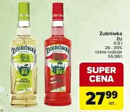 Carrefour Wódka Żubrówka Limonka Wiśnia oferta