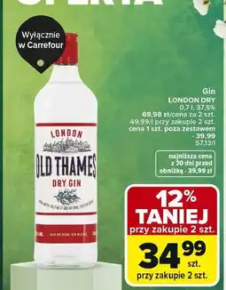 Carrefour Gin Old Thames oferta