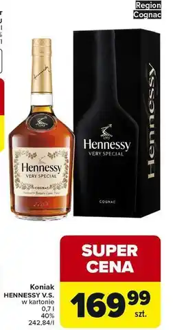 Carrefour Cognac karton Hennessy Very Special oferta
