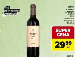 Carrefour Wino Nampe Malbec oferta