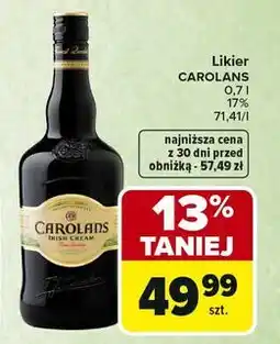 Carrefour Likier Carolans Irish Cream oferta