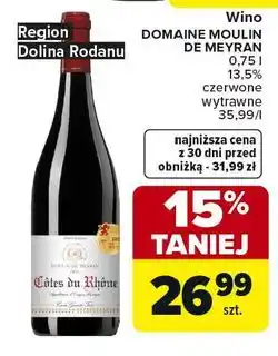 Carrefour Wino Domaine Moulin De Meyran oferta