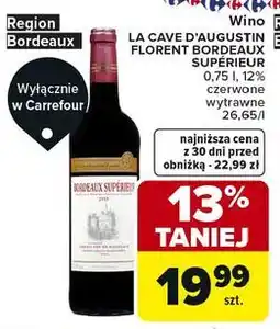 Carrefour Wino Bordeaux Superieur Chateau Bellevue 2013 oferta