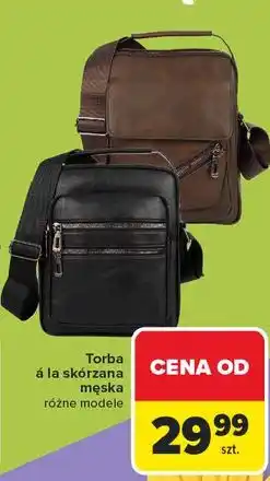 Carrefour Torba męska skórzana oferta