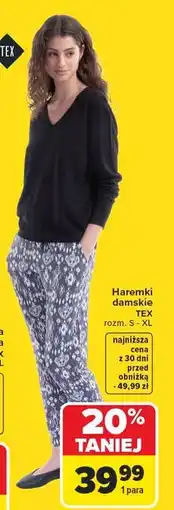 Carrefour Haremki damskie s-xl Tex oferta