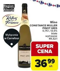 Carrefour Wino Ribeauville Muller Pinot Gris oferta