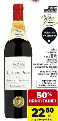 Carrefour Wino Bordeaux Chateau Picon oferta
