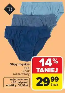 Carrefour Slipy męskie Tex oferta