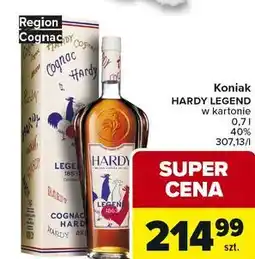 Carrefour Cognac + karton Hardy Legend oferta