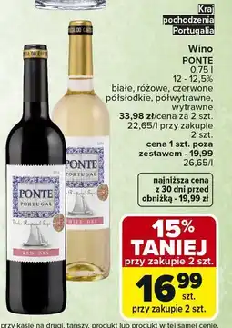 Carrefour Wino Ponte Portugal Medium Sweet oferta