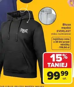 Carrefour Bluza męska dresowa szara Everlast oferta