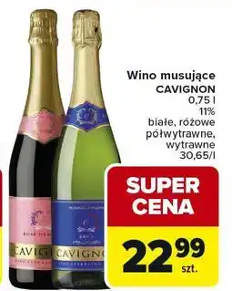 Carrefour Wino białe półwytrawne Cavignon oferta