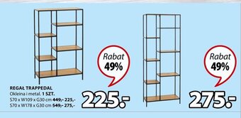 JYSK Regał Trappedal 70x178x30cm oferta