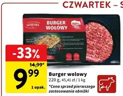 Intermarche Burger wołowy oferta