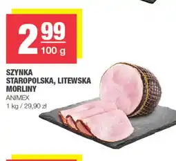 EuroSPAR Szynka Animex oferta