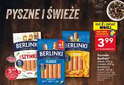 Lewiatan Parówki Berlinki classic, z serem, premium z szynki oferta