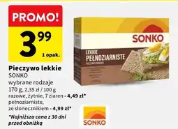Intermarche Pieczywo lekkie różne rodzaje razowe, żytnie, 7 ziaren - pełnoziarniste, ze słonecznikiem oferta