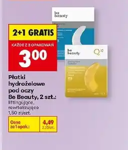 Biedronka Płatki pod oczy Be Beauty oferta