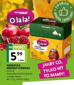 Intermarche Herbatka aromatyzowana Yerba Mate & skórka granatu o smaku aloesu oferta