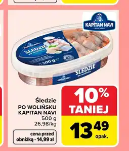Carrefour Śledzie Kapitan Navi oferta