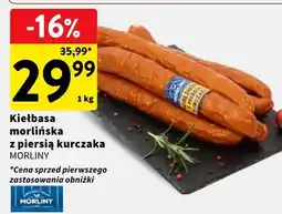Intermarche Kiełbasa morlińska z piersią kurczaka oferta