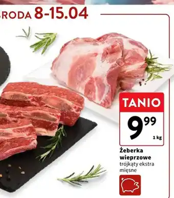 Intermarche Żeberka wieprzowe trójkąty ekstra mięsne oferta