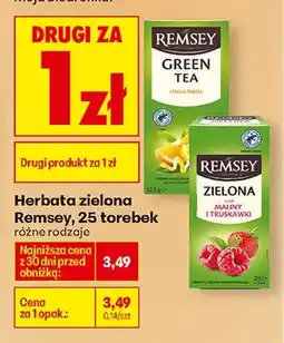 Biedronka Herbata zielona różne rodzaje DRUGA ZA 1 ZŁ oferta