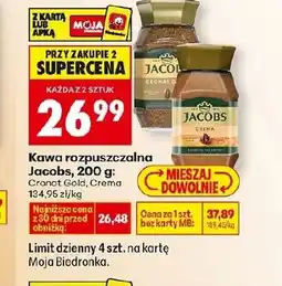 Biedronka Kawa rozpuszczalna Jacobs oferta