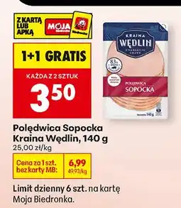 Biedronka Polędwica Sopocka 1+1 GRATIS oferta