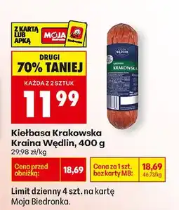 Biedronka Kiełbasa Krakowska oferta