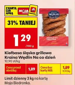 Biedronka Kiełbasa śląska grillowa oferta