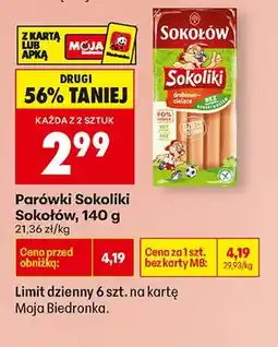 Biedronka Parówki Sokoliki oferta