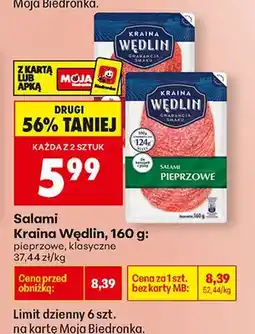 Biedronka Salami pieprzowe oferta