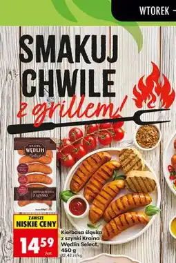 Biedronka Kiełbasa śląska z szynki oferta