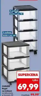 Kaufland CURVER Regał na kółkach na dokumenty w formacie A4 oferta