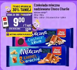 Polomarket Czekolada mleczna nadziewana Choco Charlie różne rodzaje Ciasteczka i Kawa lub Karmel i Arachidy oferta