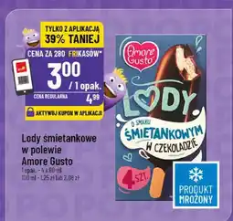 Polomarket Lody śmietankowe w polewie Amore Gusto oferta