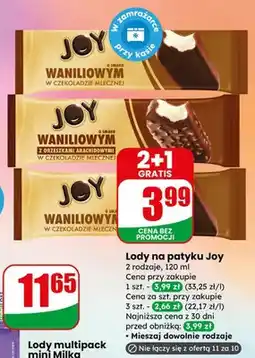 Dino Lody na patyku Joy - 2 rodzaje oferta