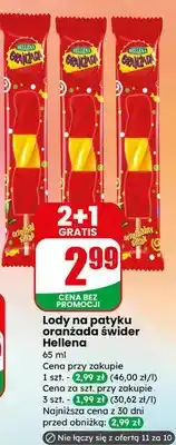 Dino Lody na patyku oranżada świder Hellena oferta