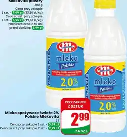 Dino Mleko spożywcze świeże 2% Polskie oferta
