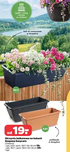 Netto Skrzynia balkonowa na hakach Respana Easycare (2 kolory) oferta